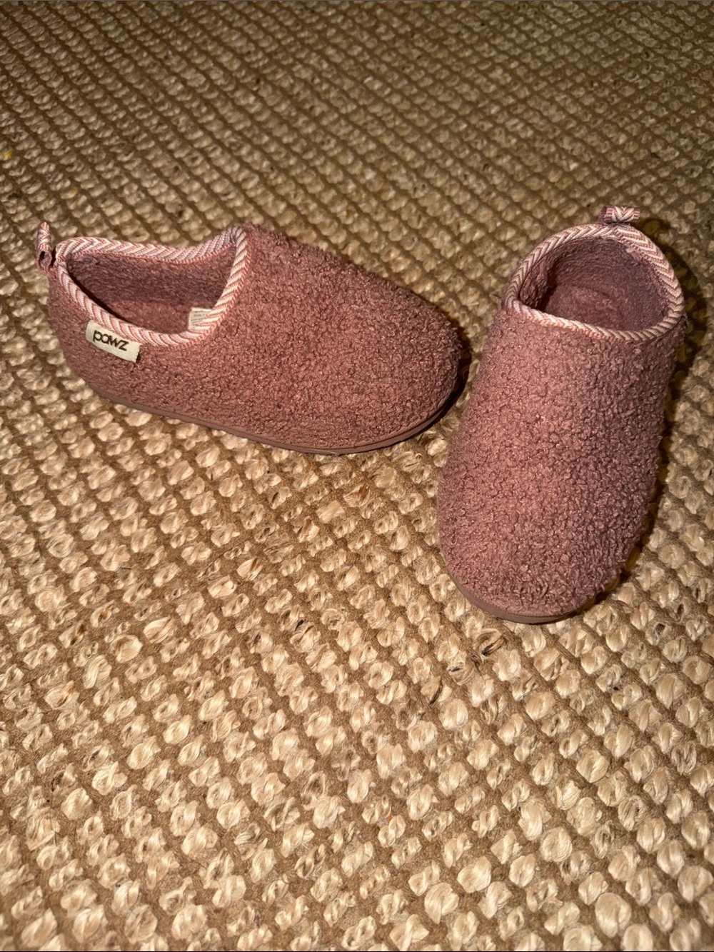 Kids Cozy Slip-On Slippers - Dusty Rose